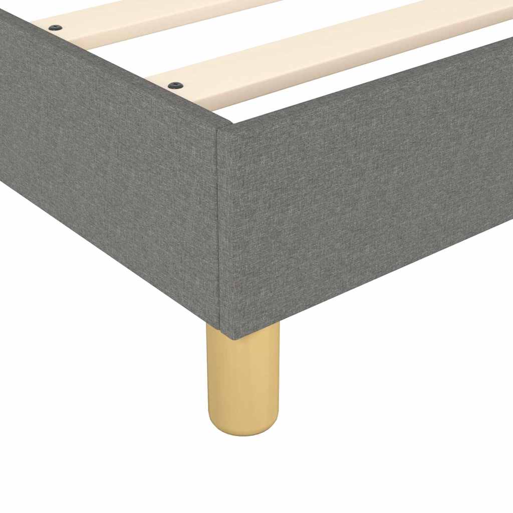 Boxspringbettgestell Dunkelgrau 80x200 cm Stoff