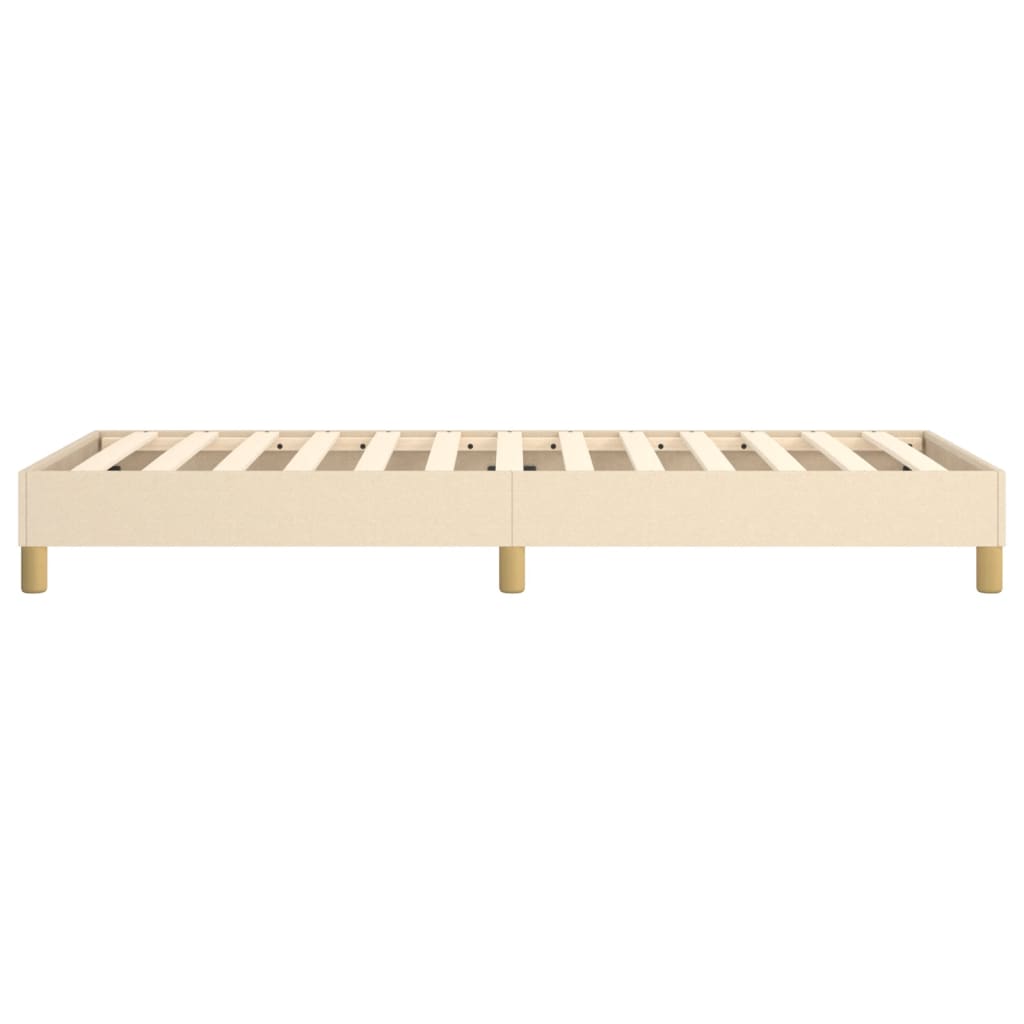 Boxspringbettgestell Creme 80x200 cm Stoff