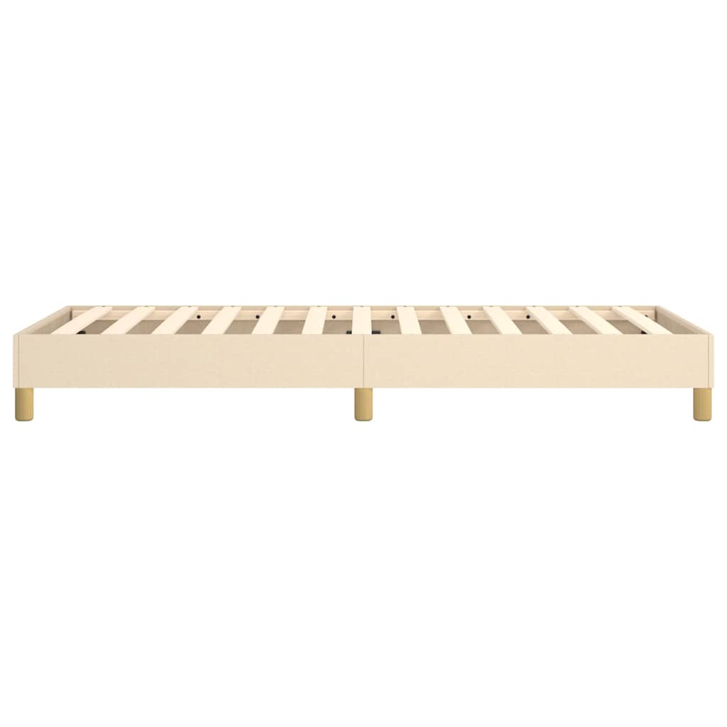 Boxspringbettgestell Creme 80x200 cm Stoff