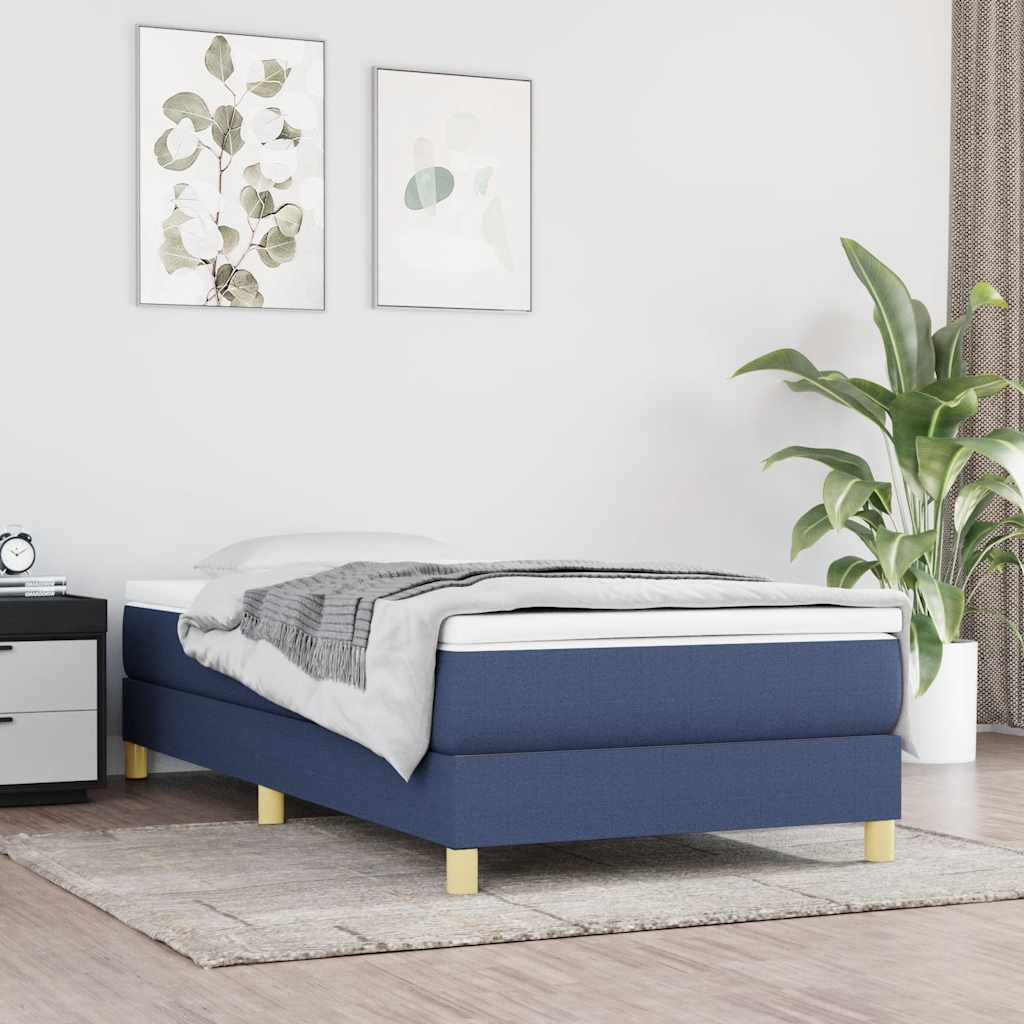 Boxspringbettgestell Blau 80x200 cm Stoff