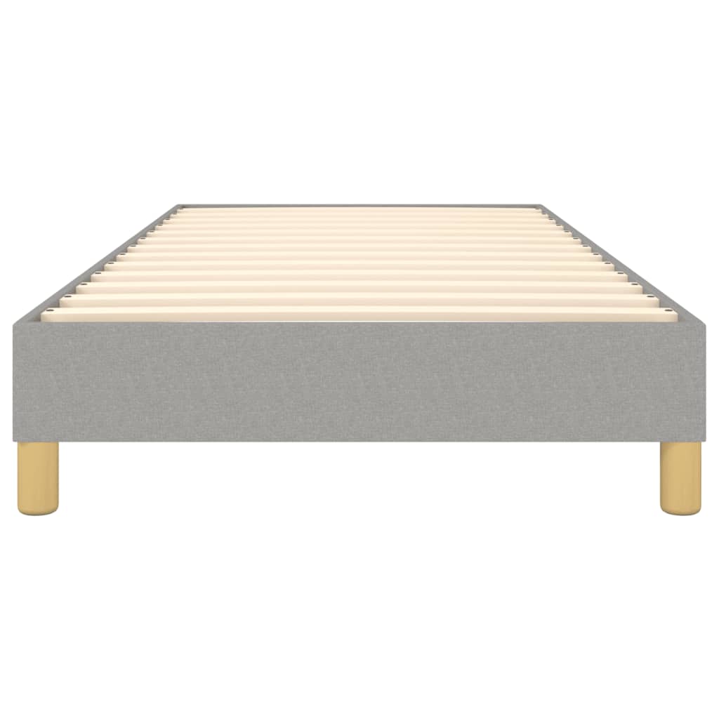 Boxspringbettgestell Hellgrau 90x190 cm Stoff