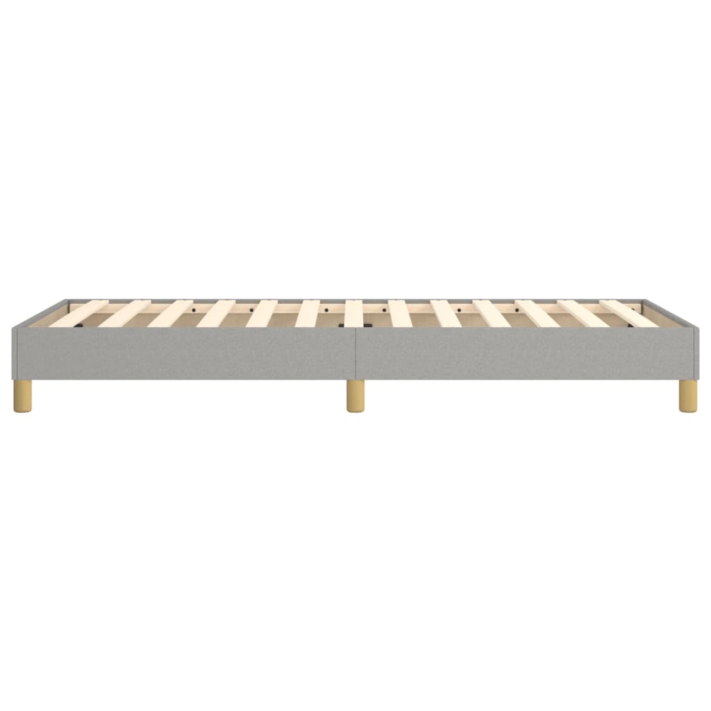 Boxspringbettgestell Hellgrau 90x190 cm Stoff