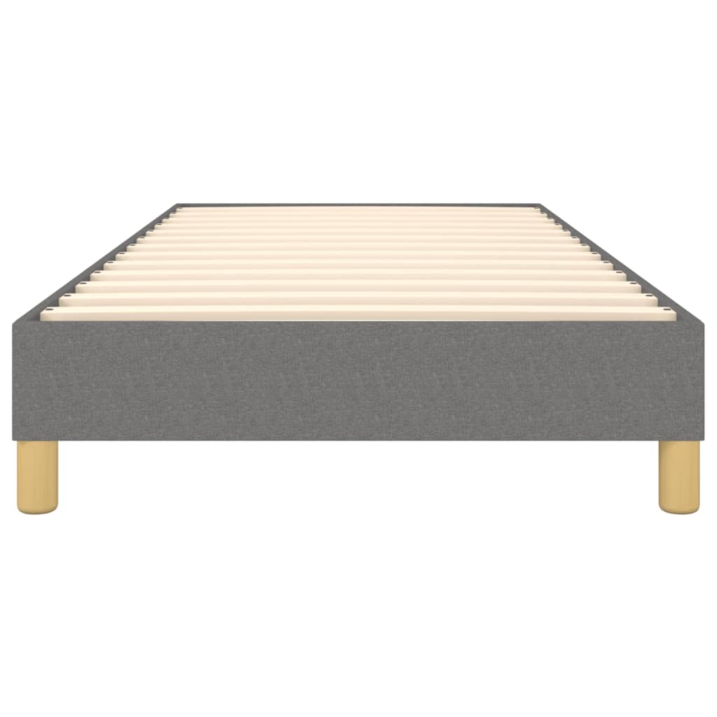 Boxspringbettgestell Dunkelgrau 90x190 cm Stoff