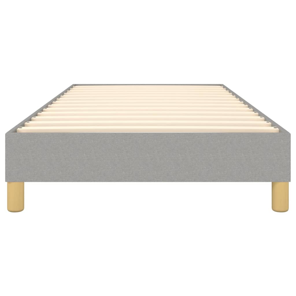 Boxspringbettgestell Hellgrau 90x200 cm Stoff