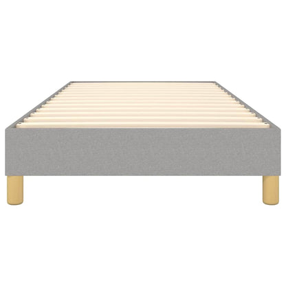 Boxspringbettgestell Hellgrau 90x200 cm Stoff
