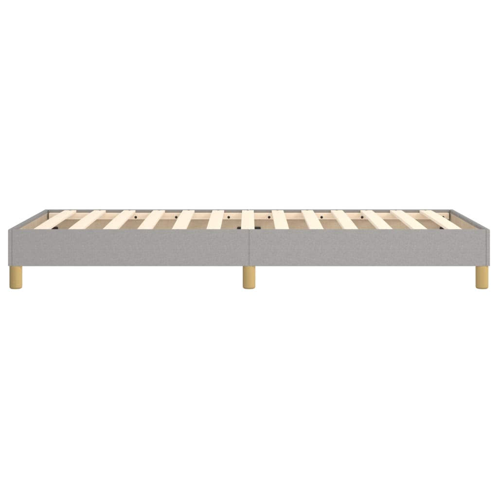 Boxspringbettgestell Hellgrau 90x200 cm Stoff
