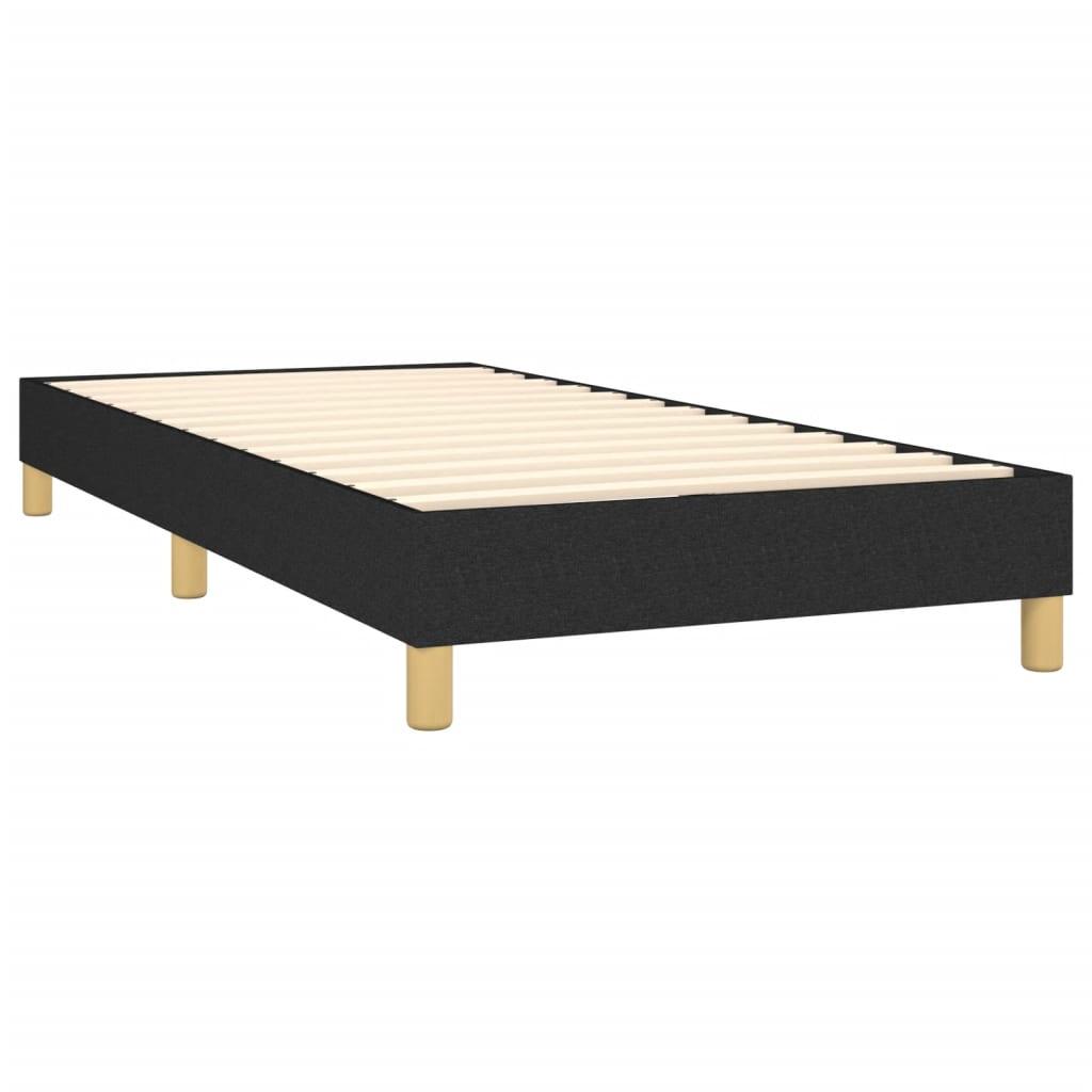 Boxspringbettgestell Schwarz 90x200 cm Stoff
