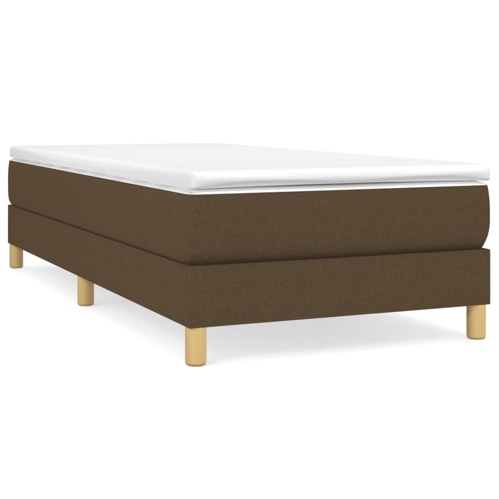 Boxspringbettgestell Dunkelbraun 90x200 cm Stoff