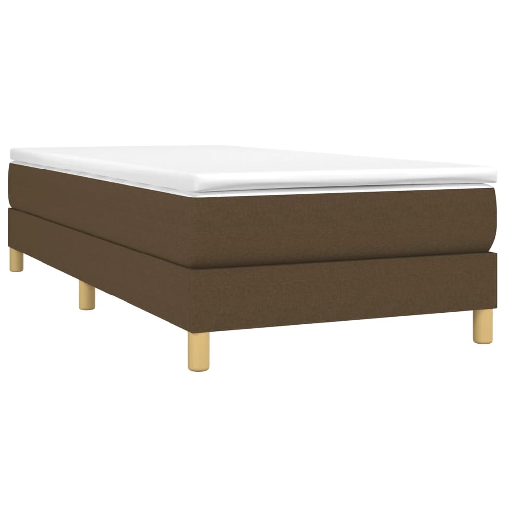 Boxspringbettgestell Dunkelbraun 90x200 cm Stoff