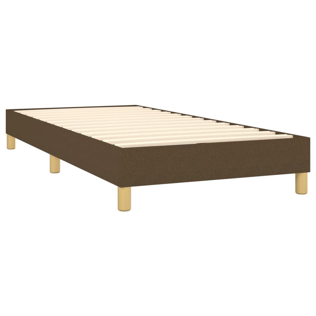 Boxspringbettgestell Dunkelbraun 90x200 cm Stoff