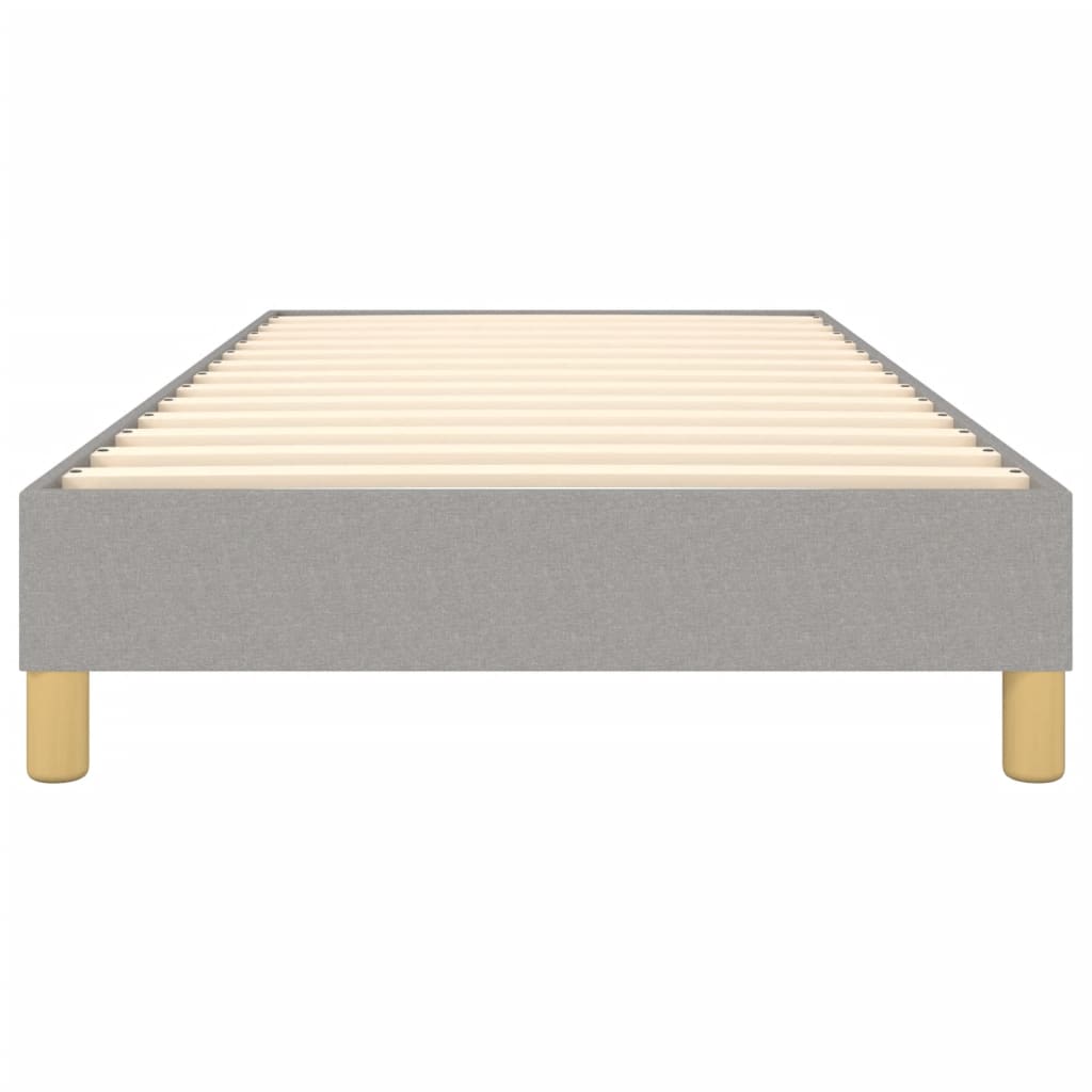 Boxspringbettgestell Hellgrau 100x200 cm Stoff