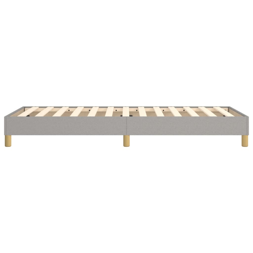 Boxspringbettgestell Hellgrau 100x200 cm Stoff