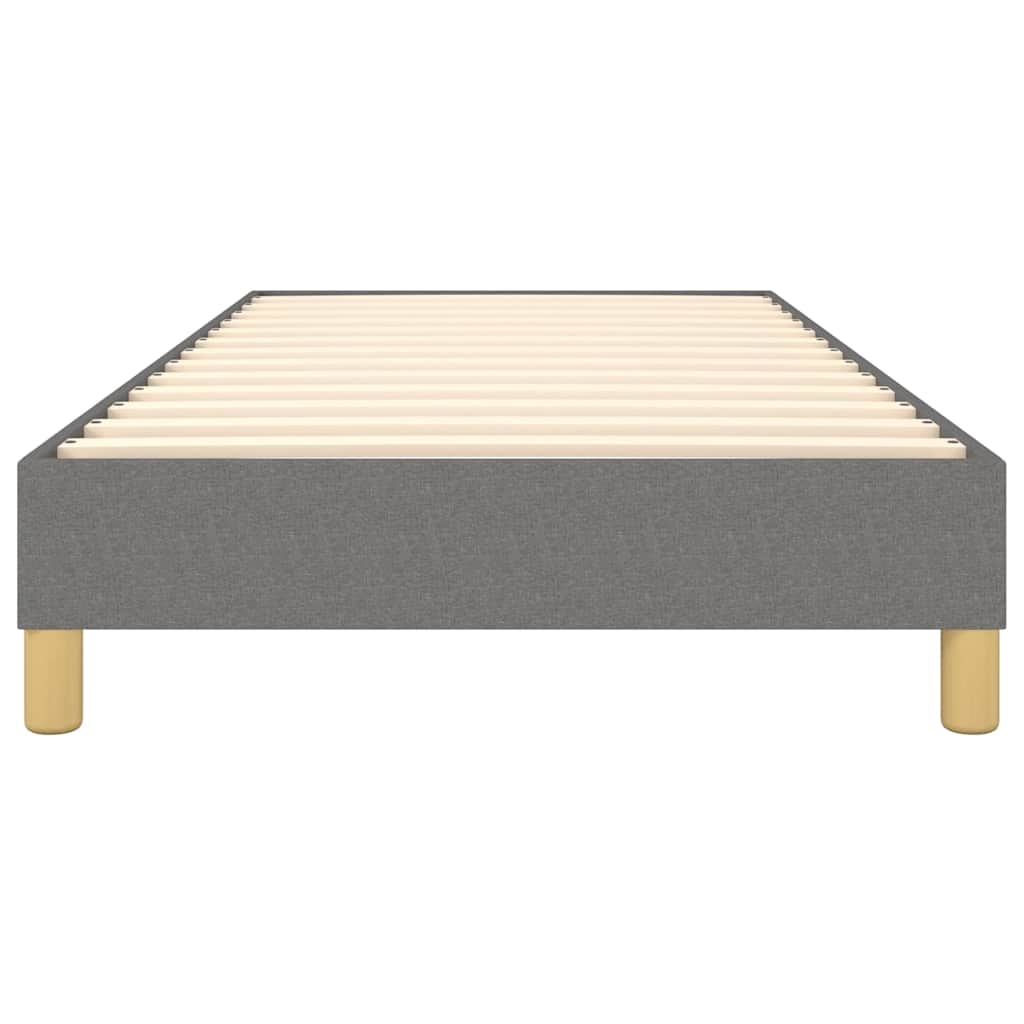 Boxspringbettgestell Dunkelgrau 100x200 cm Stoff