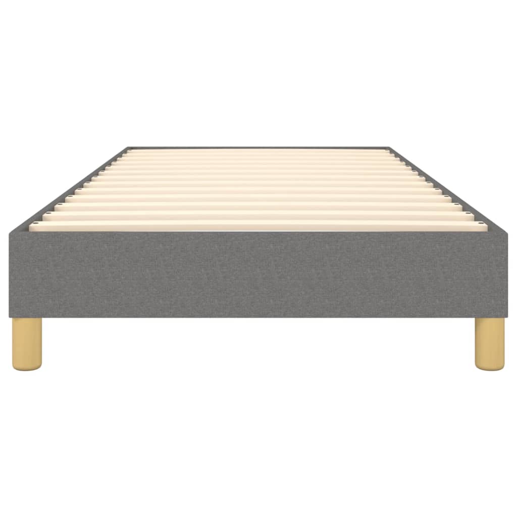 Boxspringbettgestell Dunkelgrau 100x200 cm Stoff