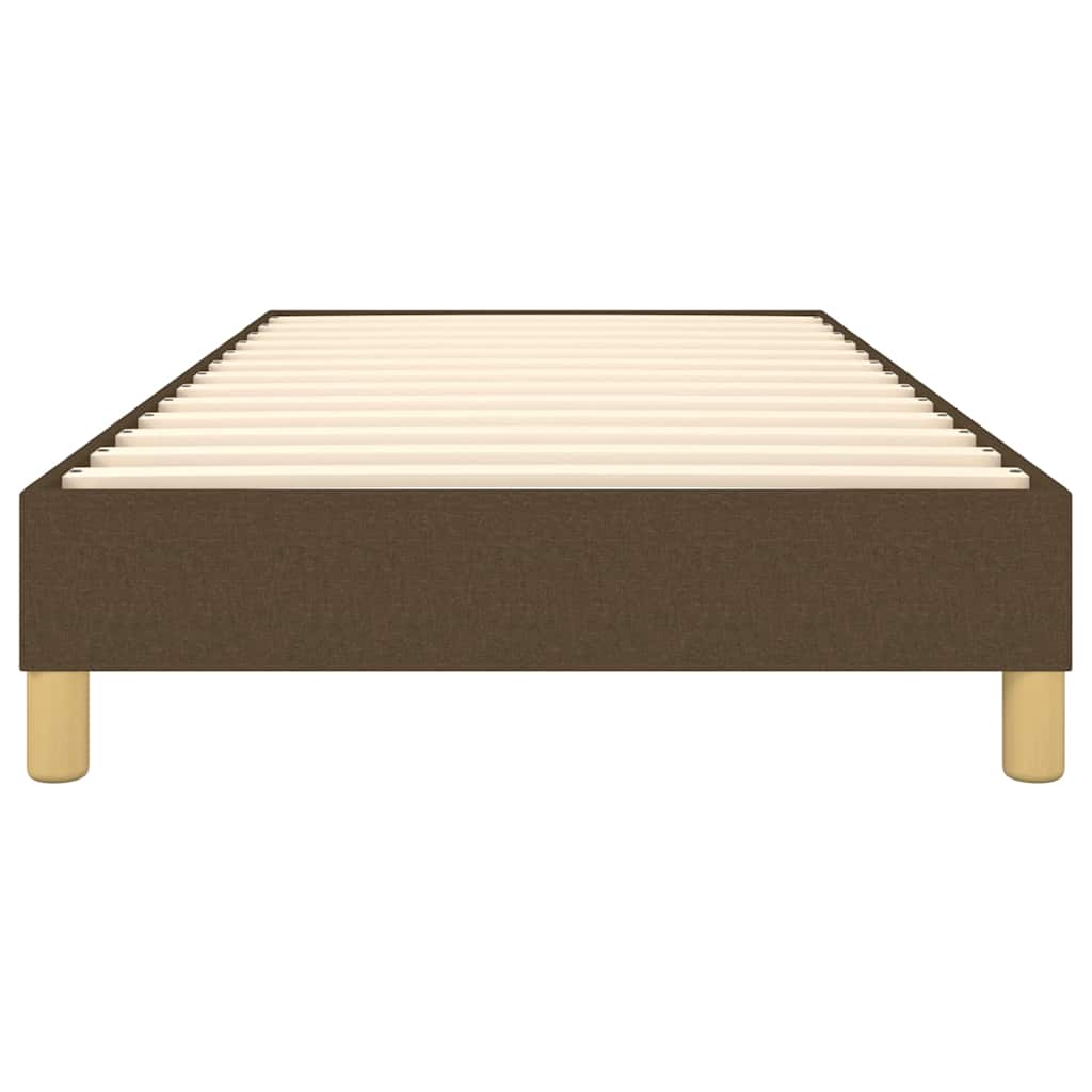 Boxspringbettgestell Dunkelbraun 100x200 cm Stoff