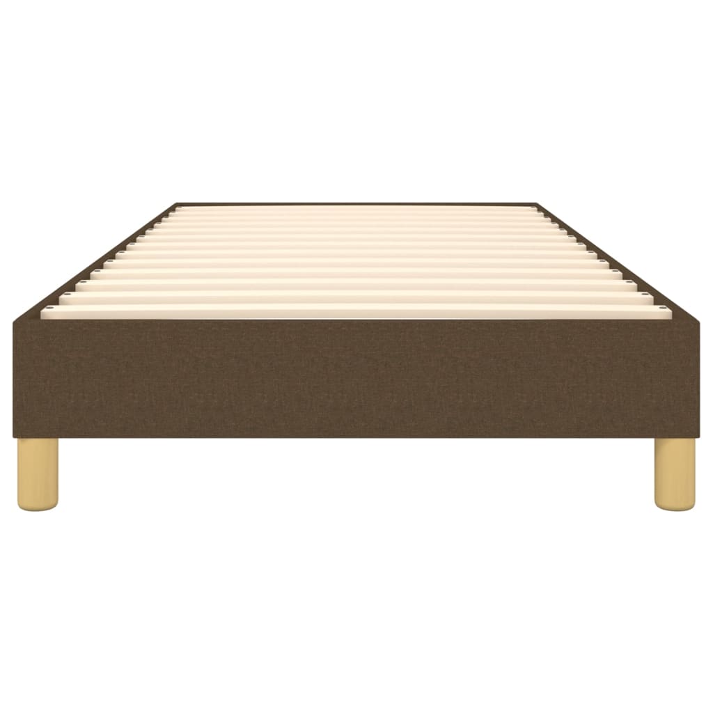 Boxspringbettgestell Dunkelbraun 100x200 cm Stoff