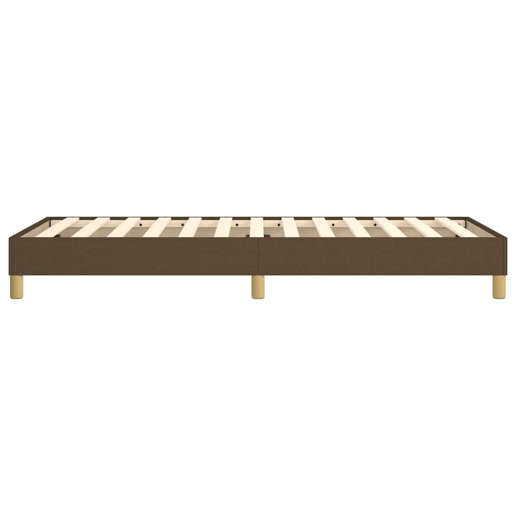 Boxspringbettgestell Dunkelbraun 100x200 cm Stoff