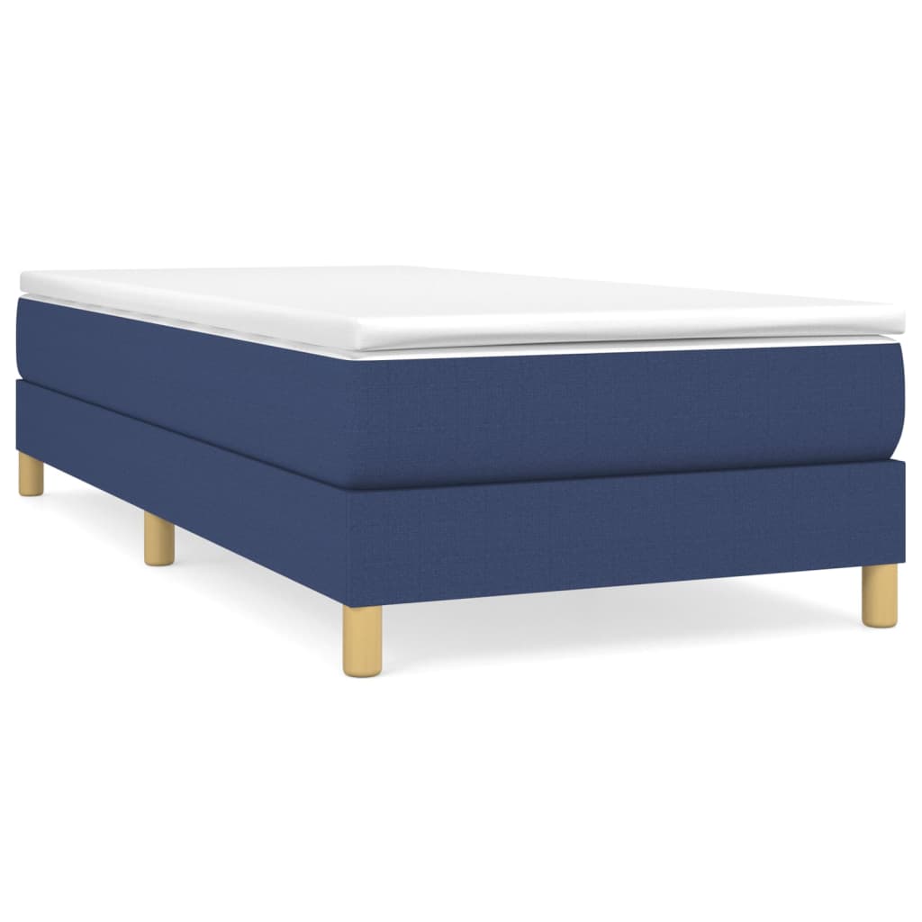 Boxspringbettgestell Blau 100x200 cm Stoff