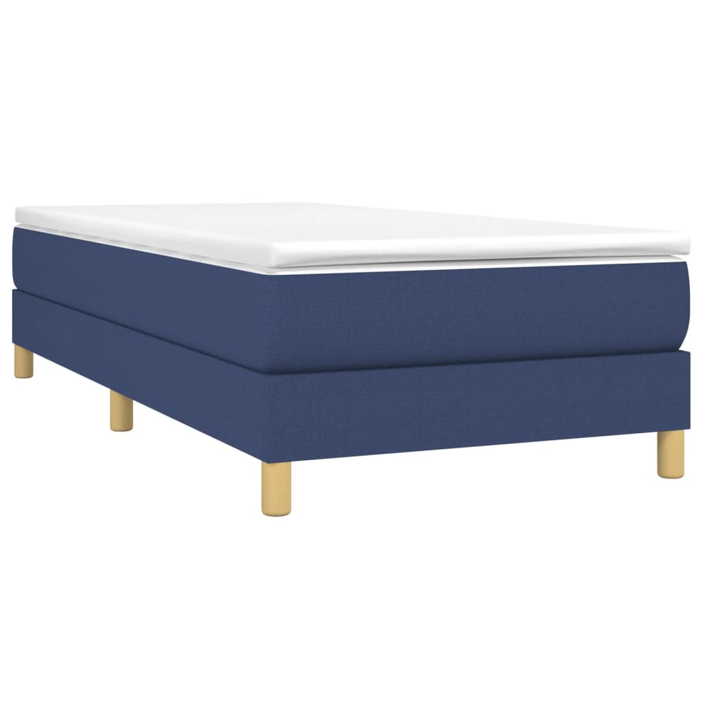 Boxspringbettgestell Blau 100x200 cm Stoff