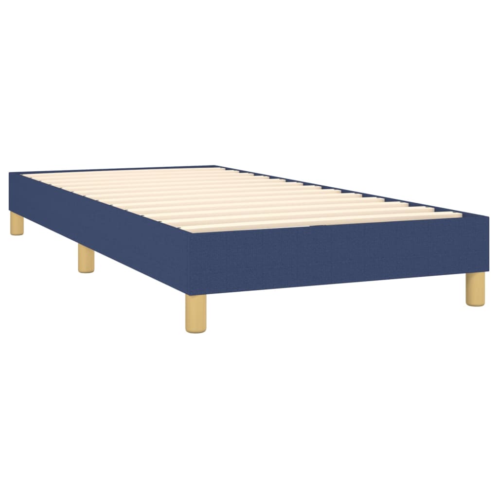 Boxspringbettgestell Blau 100x200 cm Stoff