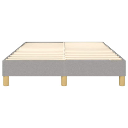 Boxspringbettgestell Hellgrau 120x200 cm Stoff