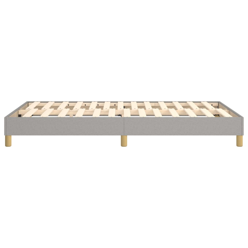 Boxspringbettgestell Hellgrau 120x200 cm Stoff