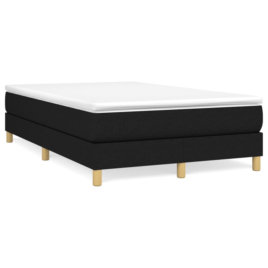 Boxspringbettgestell Schwarz 120x200 cm Stoff