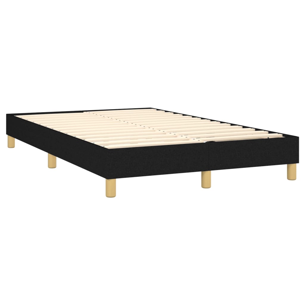 Boxspringbettgestell Schwarz 120x200 cm Stoff