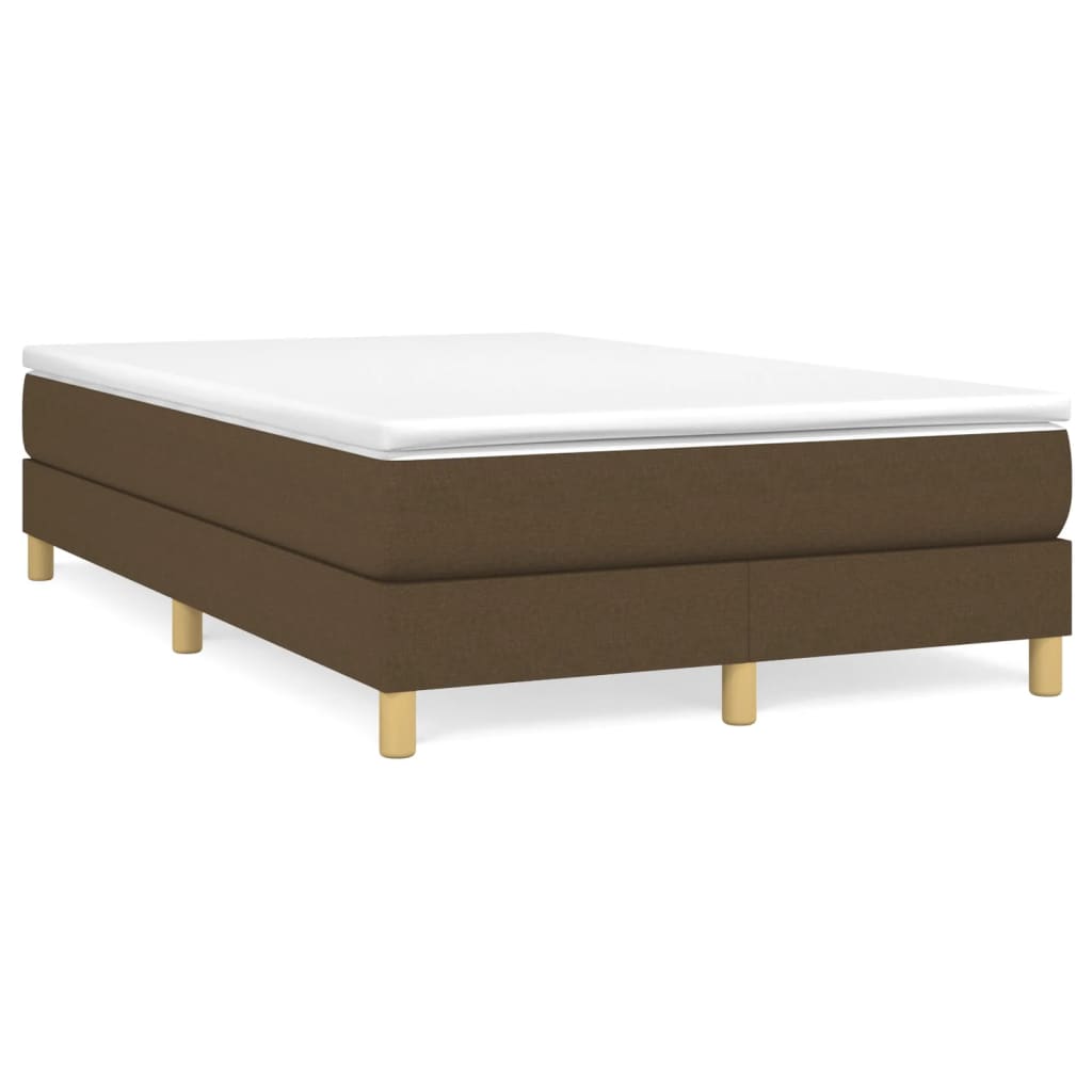 Boxspringbettgestell Dunkelbraun 120x200 cm Stoff