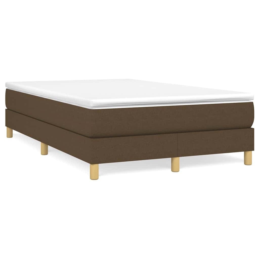 Boxspringbettgestell Dunkelbraun 120x200 cm Stoff
