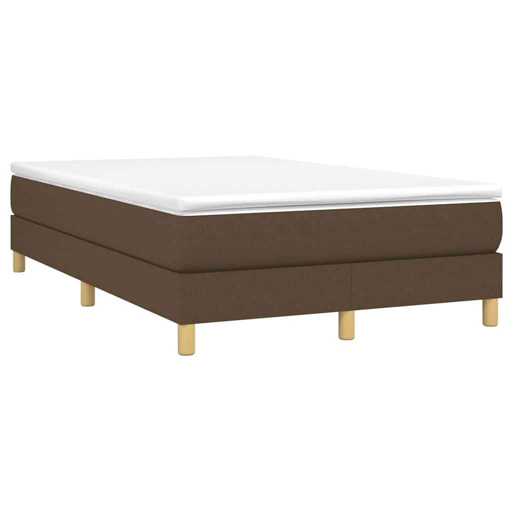 Boxspringbettgestell Dunkelbraun 120x200 cm Stoff