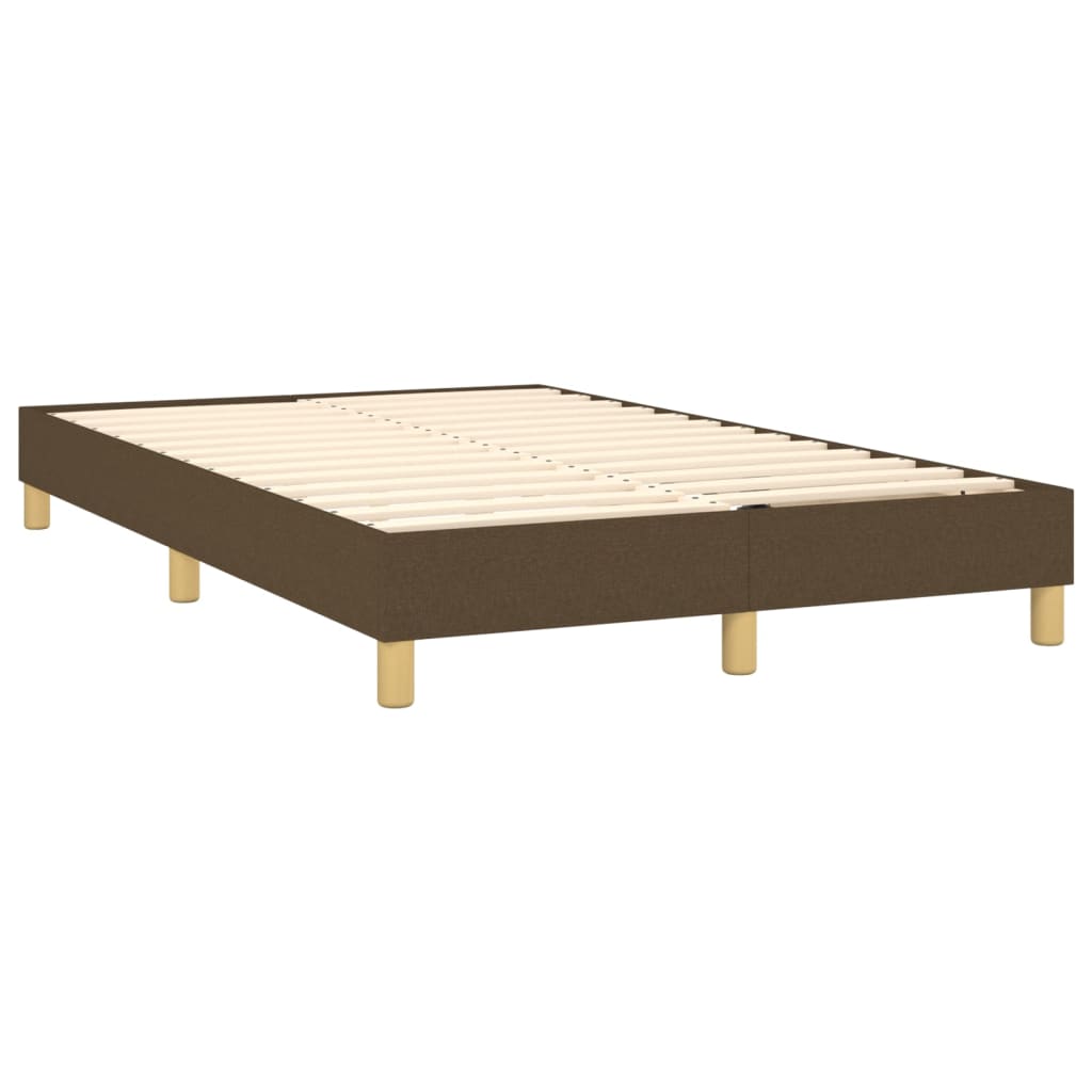 Boxspringbettgestell Dunkelbraun 120x200 cm Stoff