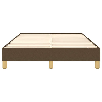 Boxspringbettgestell Dunkelbraun 120x200 cm Stoff