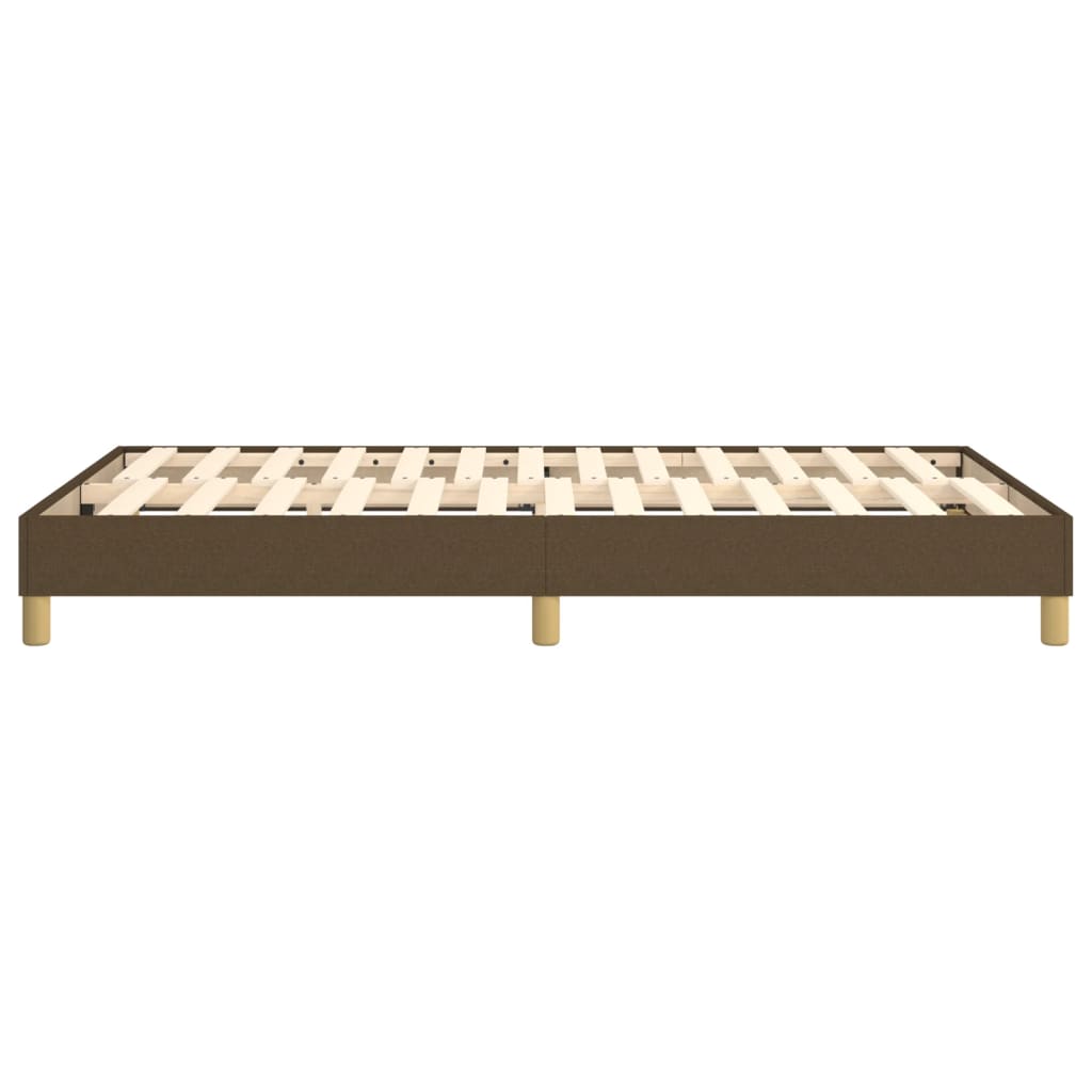 Boxspringbettgestell Dunkelbraun 120x200 cm Stoff