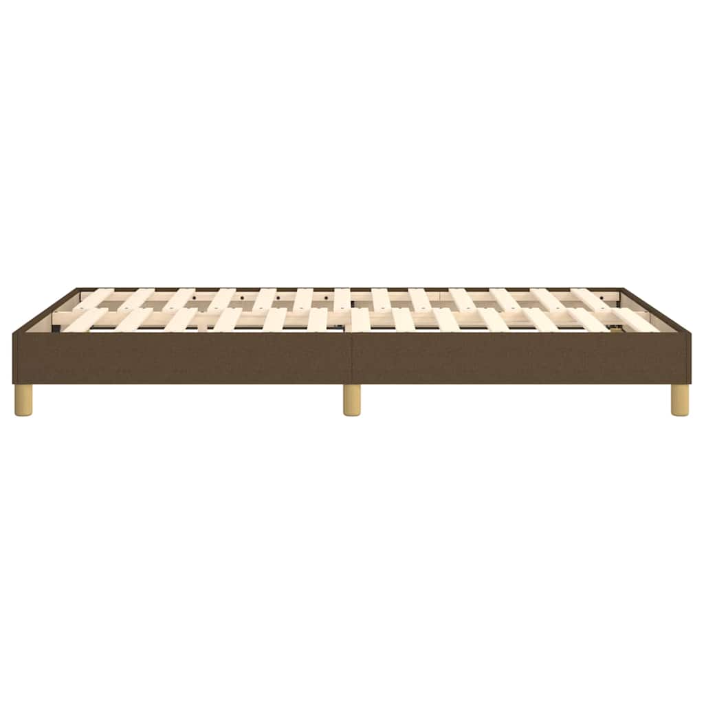 Boxspringbettgestell Dunkelbraun 120x200 cm Stoff
