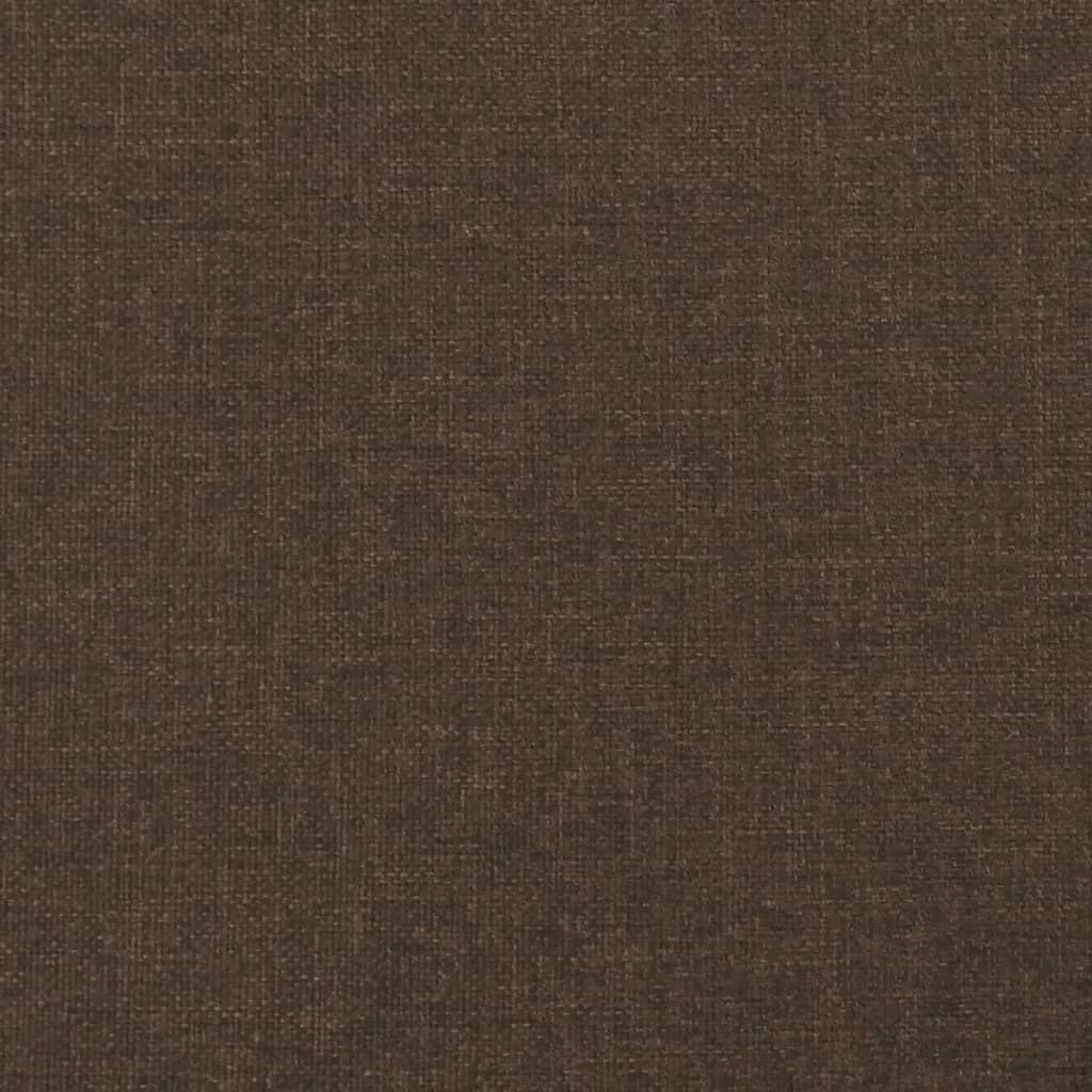 Boxspringbettgestell Dunkelbraun 120x200 cm Stoff