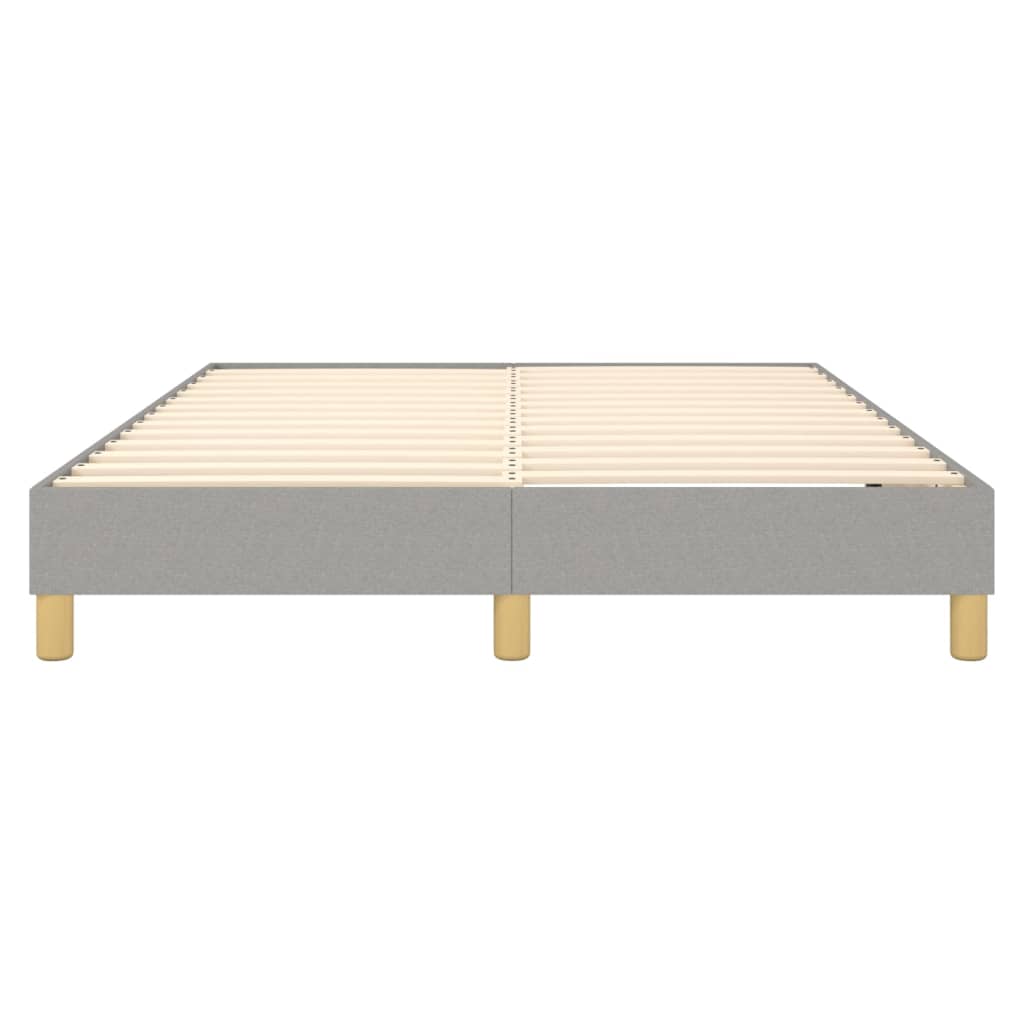 Boxspringbettgestell Hellgrau 140x190 cm Stoff