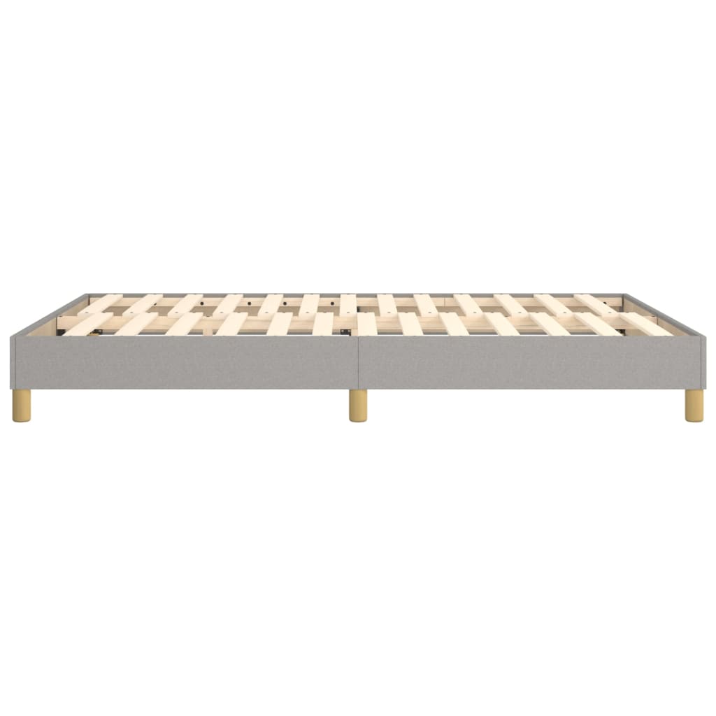 Boxspringbettgestell Hellgrau 140x190 cm Stoff