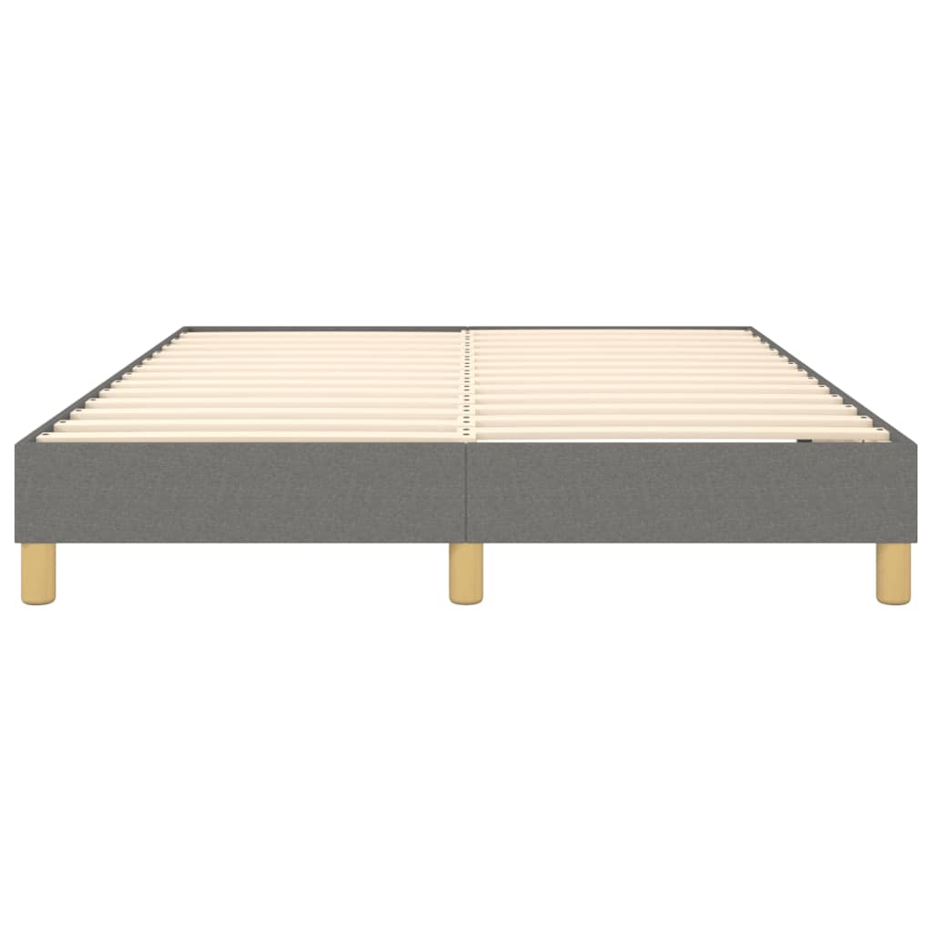 Boxspringbettgestell Dunkelgrau 140x190 cm Stoff