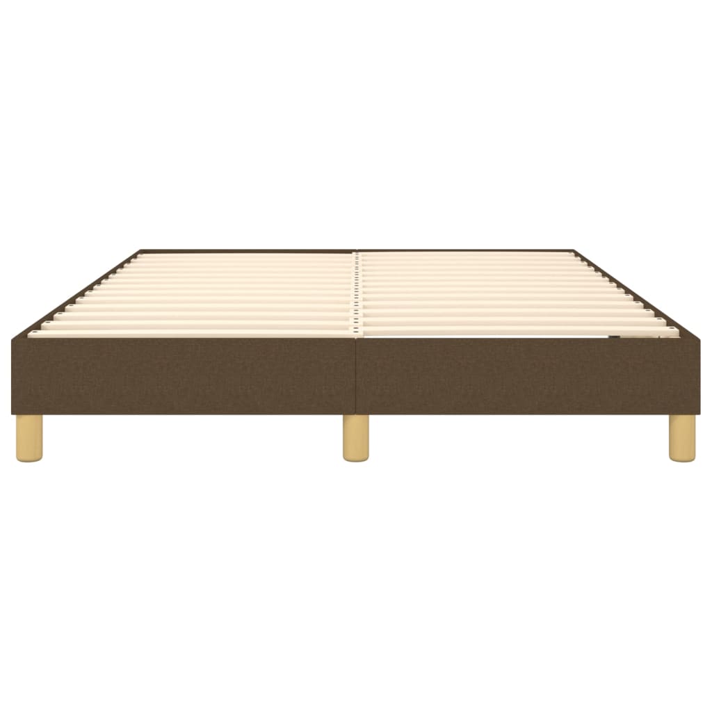 Boxspringbettgestell Dunkelbraun 140x190 cm Stoff