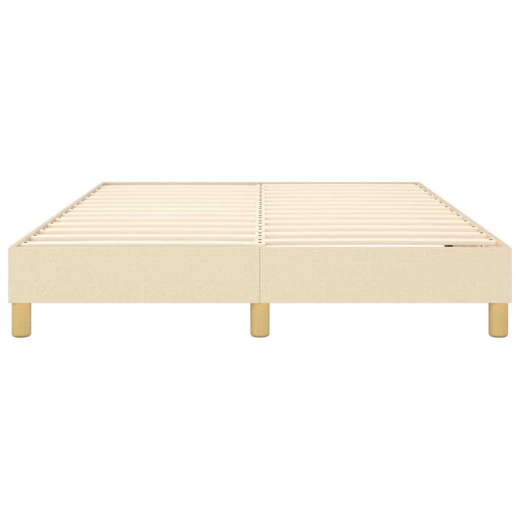 Boxspringbettgestell Creme 140x190 cm Stoff