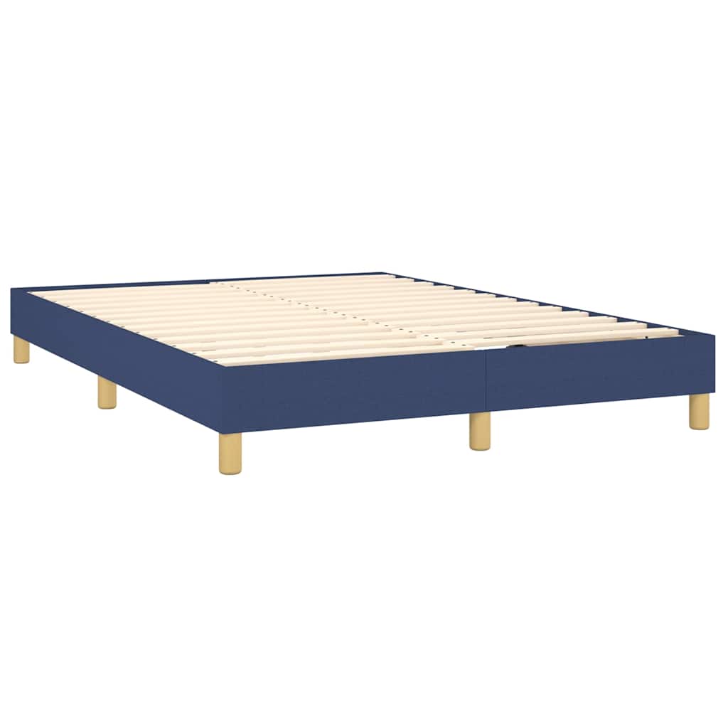 Boxspringbettgestell Blau 140x190 cm Stoff