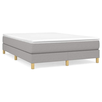 Boxspringbettgestell Hellgrau 140x200 cm Stoff