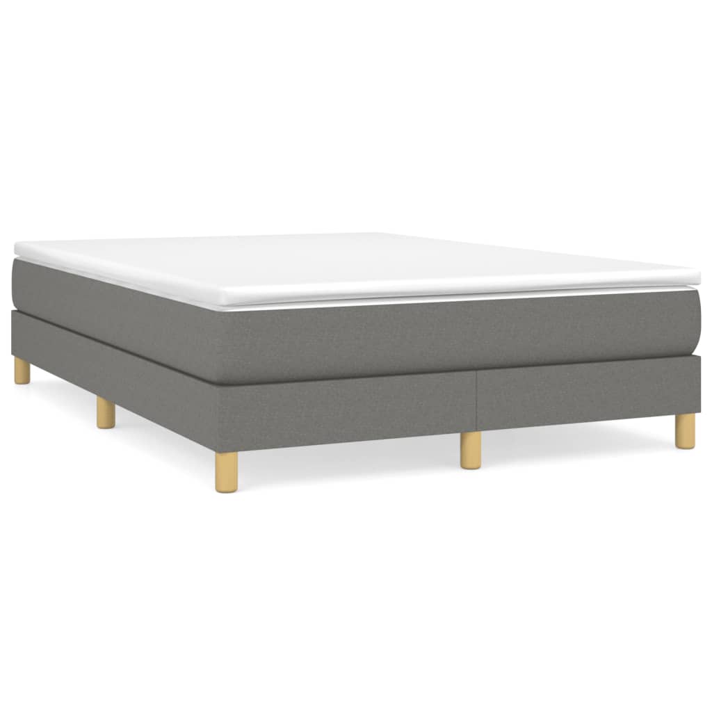 Boxspringbettgestell Dunkelgrau 140x200 cm Stoff