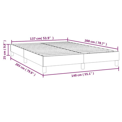 Boxspringbettgestell Schwarz 140x200 cm Stoff