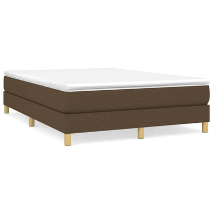 Boxspringbettgestell Dunkelbraun 140x200 cm Stoff
