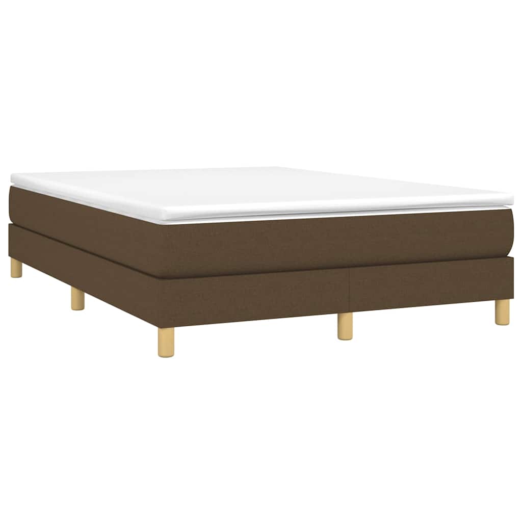 Boxspringbettgestell Dunkelbraun 140x200 cm Stoff