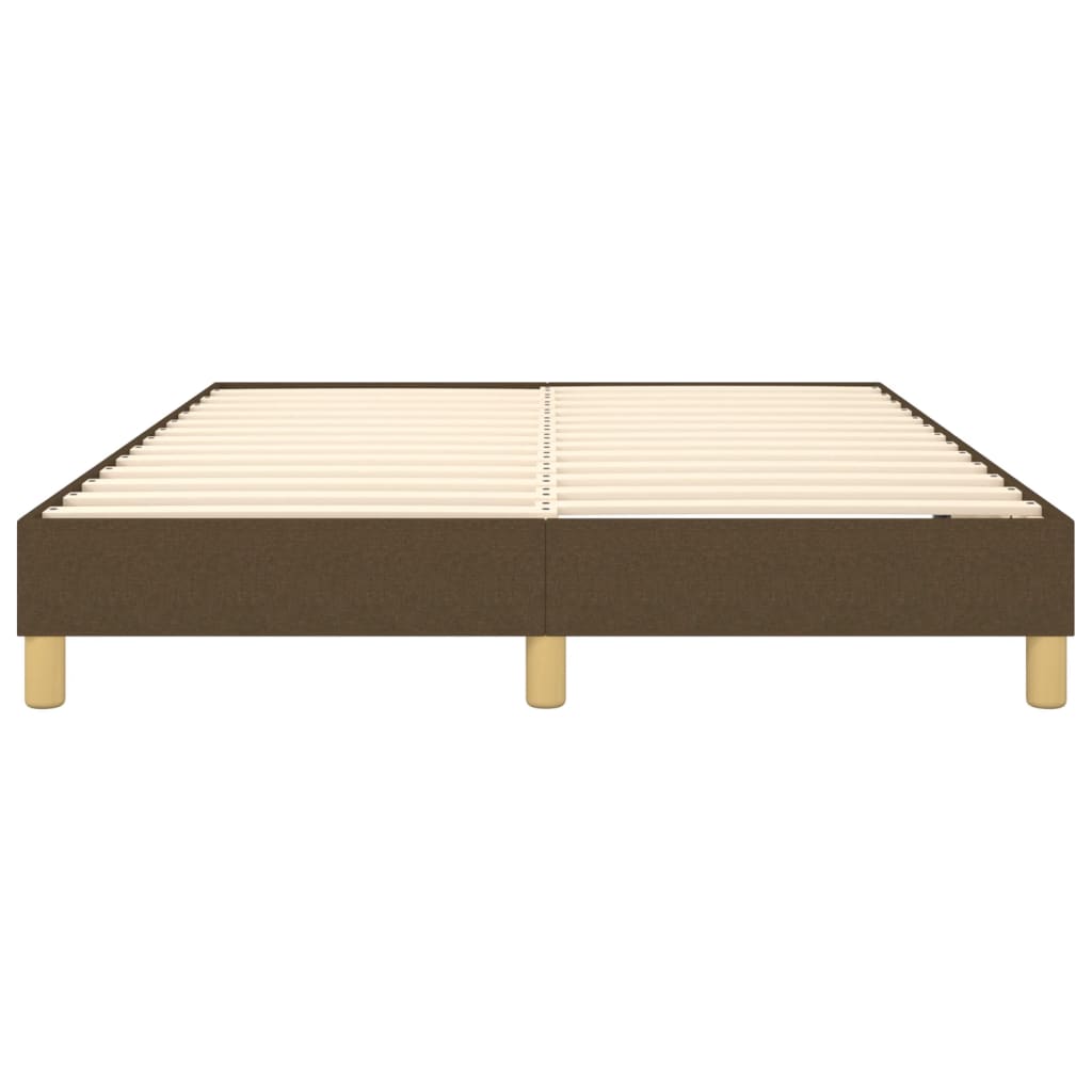 Boxspringbettgestell Dunkelbraun 140x200 cm Stoff