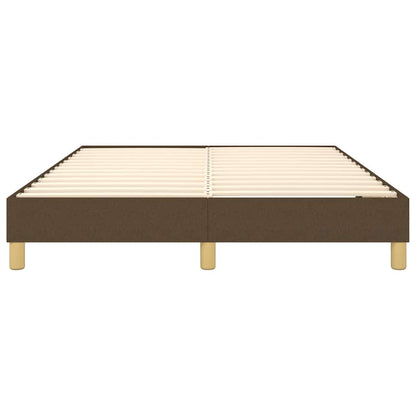 Boxspringbettgestell Dunkelbraun 140x200 cm Stoff