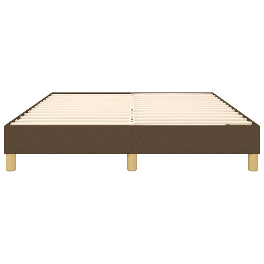 Boxspringbettgestell Dunkelbraun 140x200 cm Stoff